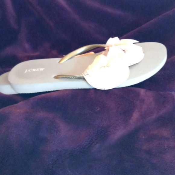 J Crew floral flip flops - Picture 2 of 3